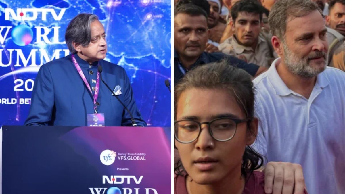 'It's About Acceptance': Shashi Tharoor As Neha Bora Joins INDIA Bloc Protest
